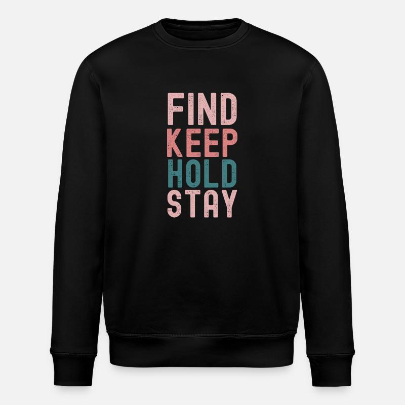 "Philosophie der Permanenz" - Stanley/Stella Unisex Bio-Sweatshirt ROLLER - Schwarz