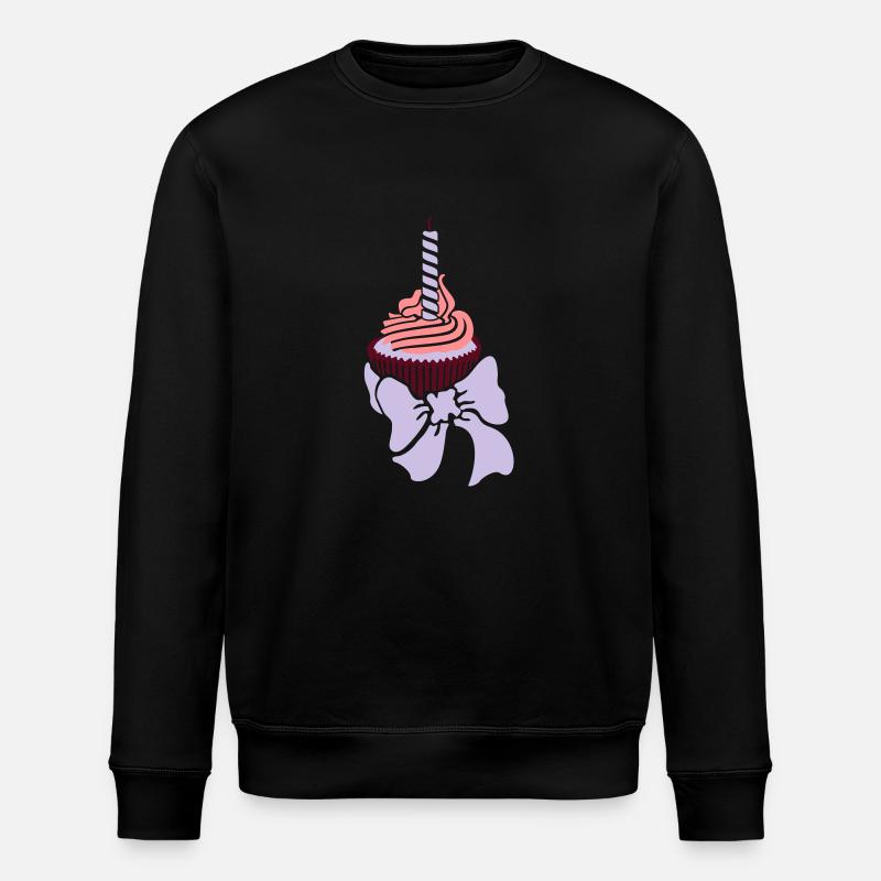 petit gâteau d'anniversaire / muffin - Sweat bio ROLLER Stanley/Stella Unisexe - noir