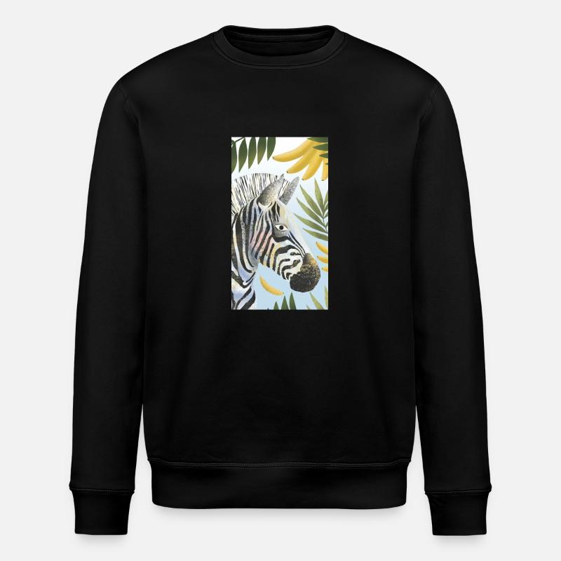 Zebra - Stanley/Stella Unisex Bio-Sweatshirt ROLLER - Schwarz
