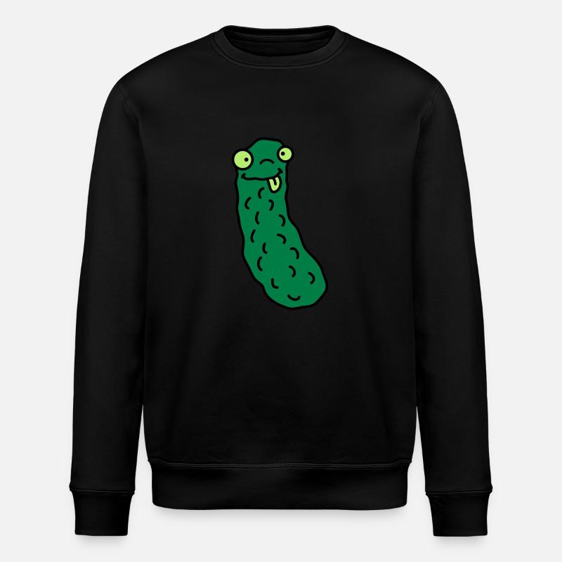 Funny Cucumber - Stanley/Stella ROLLER Unisex Organic Sweatshirt - black