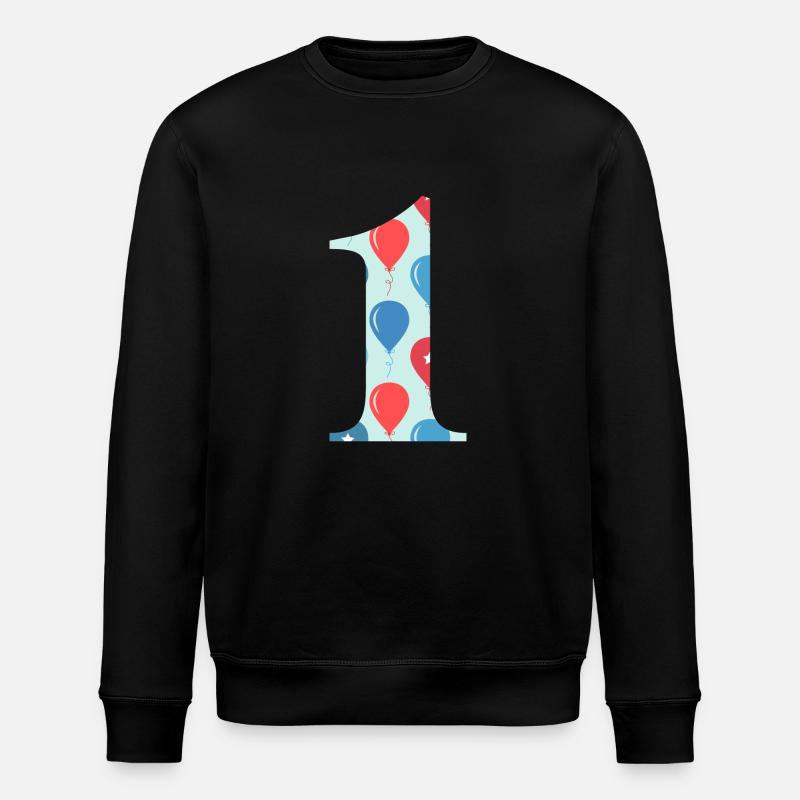 1e anniversaire ballon - Sweat bio ROLLER Stanley/Stella Unisexe - noir
