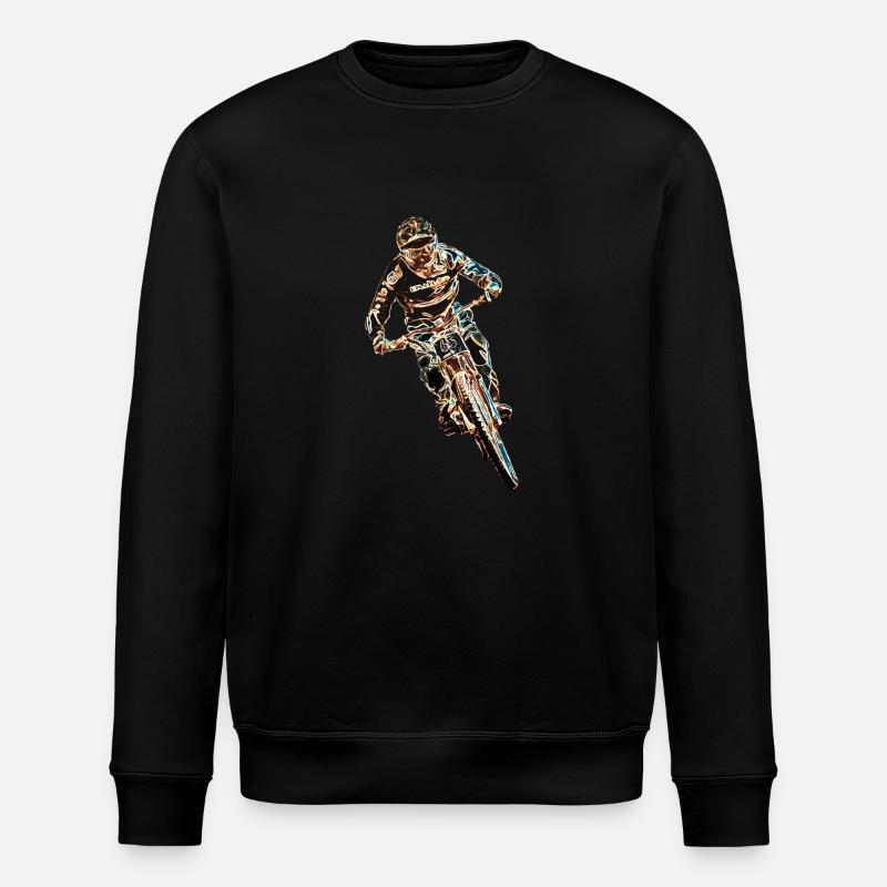 Downhill-Mountainbiken - Stanley/Stella Unisex Bio-Sweatshirt ROLLER - Schwarz