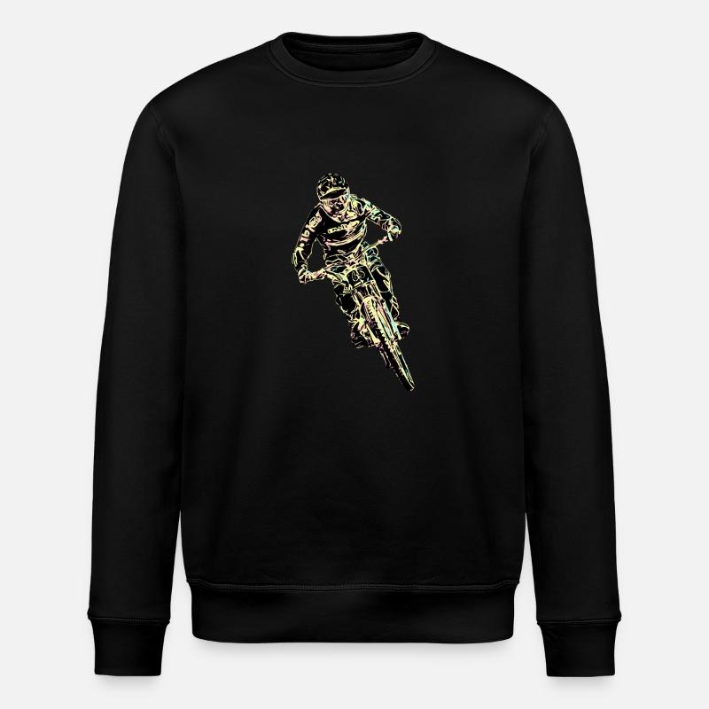 MTB downhill - Stanley/Stella ROLLER Unisex Organic Sweatshirt - black