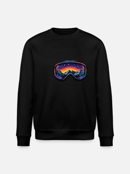 Skibrille Berge - Stanley/Stella Unisex Bio-Sweatshirt ROLLER - Schwarz