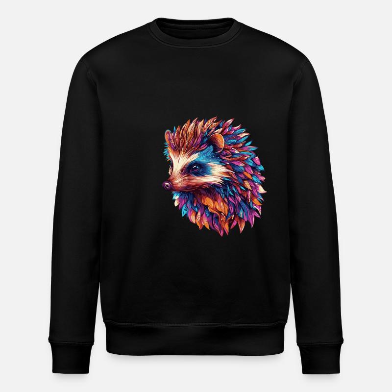 Igel Bunt - Stanley/Stella Unisex Bio-Sweatshirt ROLLER - Schwarz