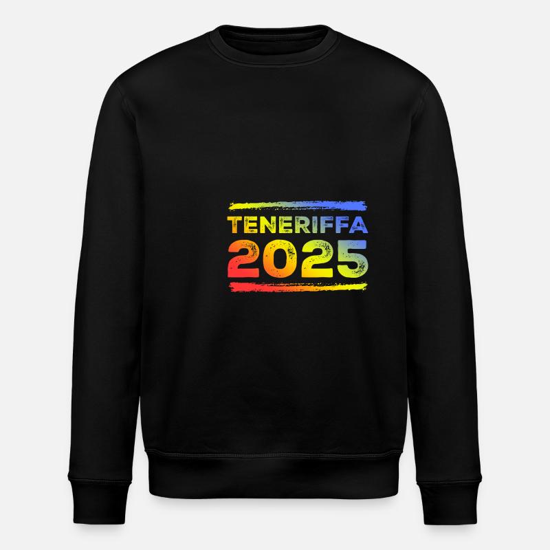 Teneriffa 2025 Bunt - Stanley/Stella Unisex Bio-Sweatshirt ROLLER - Schwarz