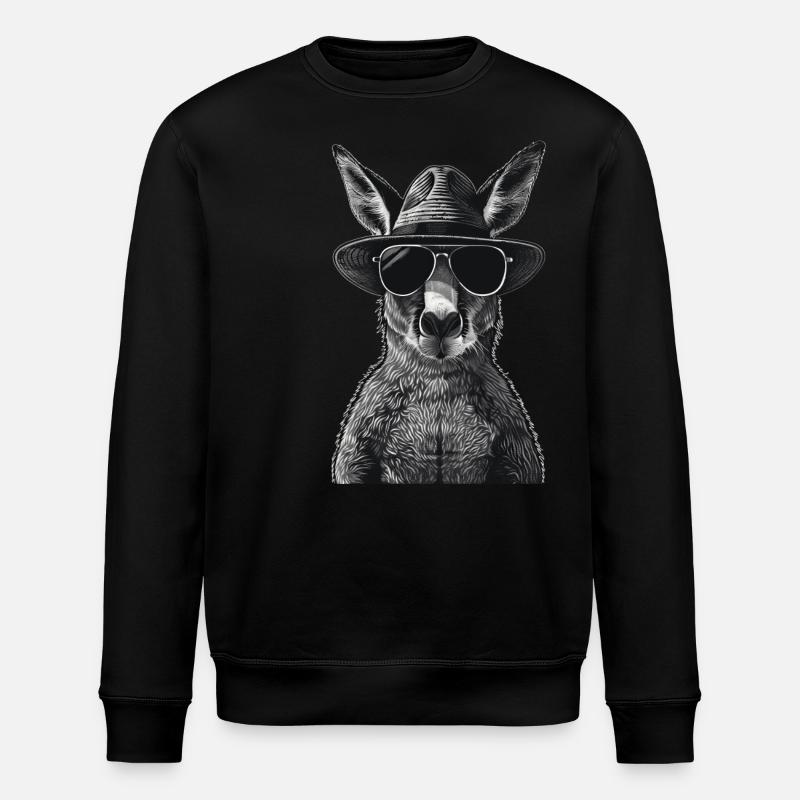 Känguru - Stanley/Stella Unisex Bio-Sweatshirt ROLLER - Schwarz