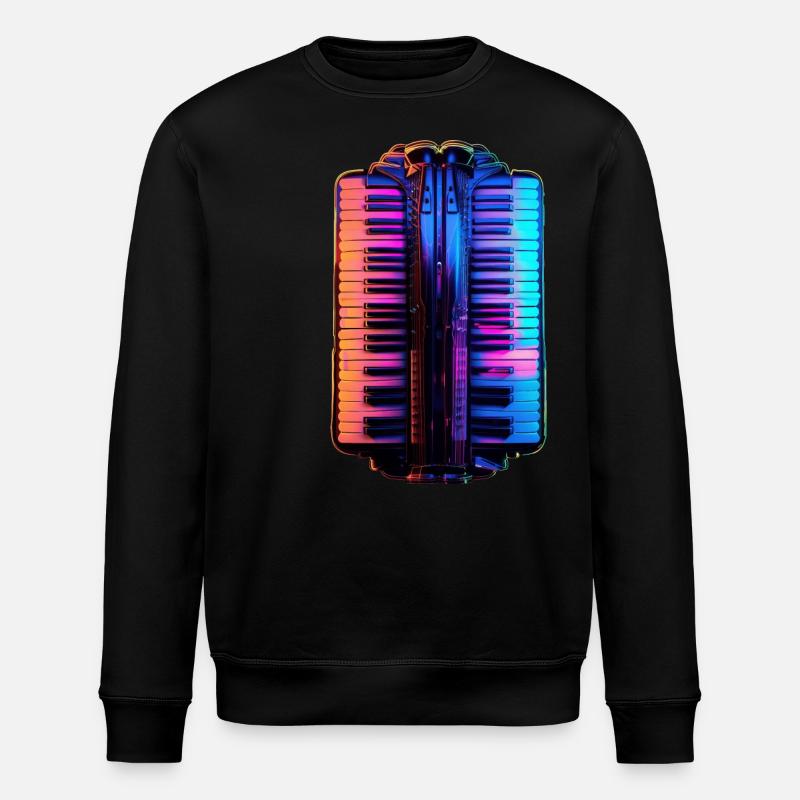 Akkordeon - Stanley/Stella Unisex Bio-Sweatshirt ROLLER - Schwarz