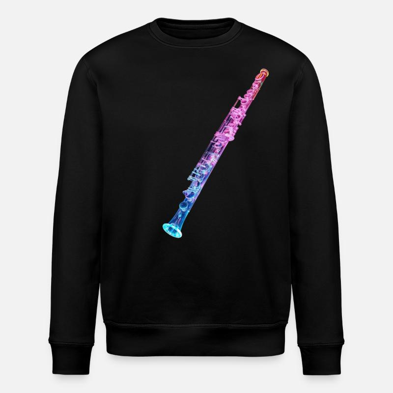 Querflöte - Stanley/Stella Unisex Bio-Sweatshirt ROLLER - Schwarz