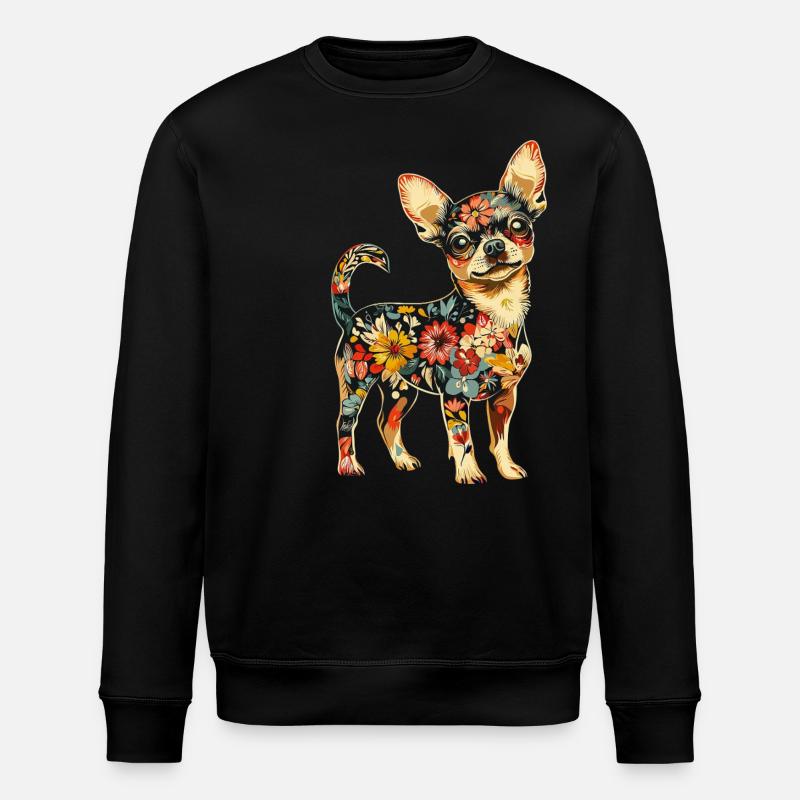 Chihuahua - Stanley/Stella Unisex Bio-Sweatshirt ROLLER - Schwarz
