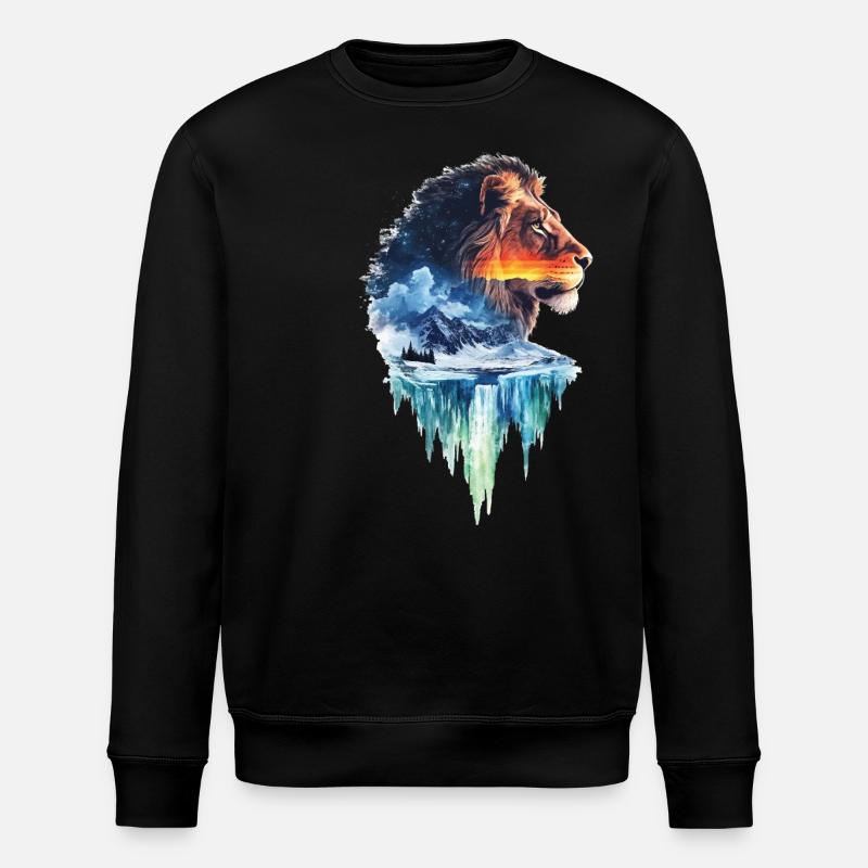 Löwe - Stanley/Stella Unisex Bio-Sweatshirt ROLLER - Schwarz