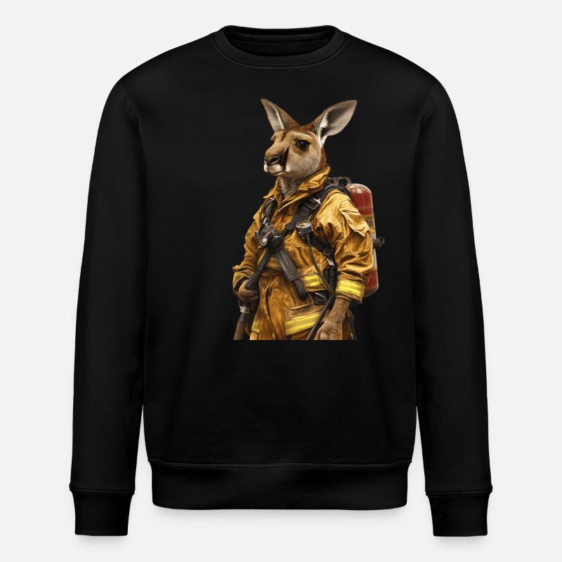 Känguru - Stanley/Stella Unisex Bio-Sweatshirt ROLLER - Schwarz