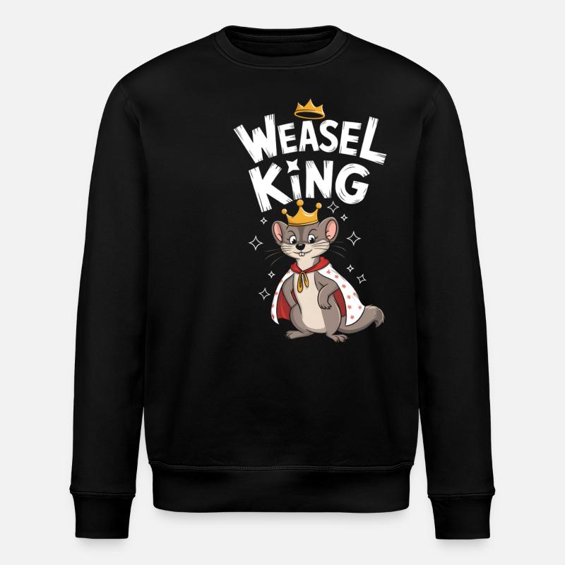 Wiesel - Stanley/Stella Unisex Bio-Sweatshirt ROLLER - Schwarz