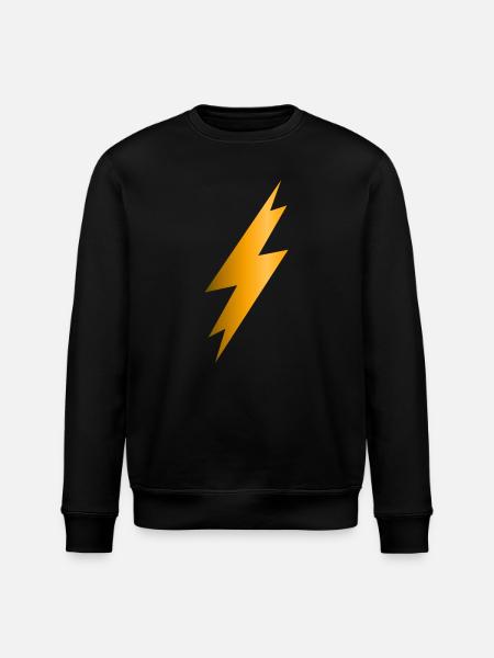 Lightning Bolt - Stanley/Stella ROLLER Unisex Organic Sweatshirt - black