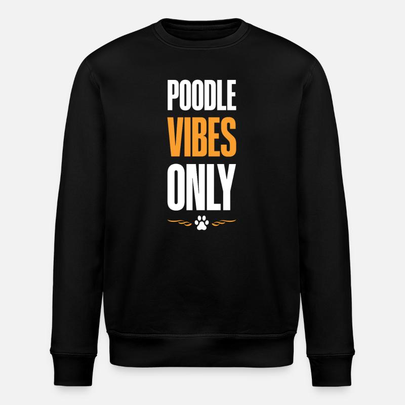 Motif d’ambiance caniche - Sweat bio ROLLER Stanley/Stella Unisexe - noir