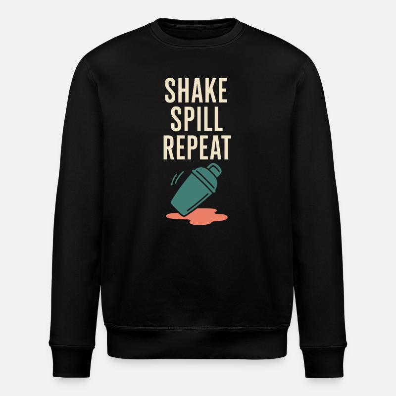 Shaker Steckt Fest Anfänger-mixologe - Stanley/Stella Unisex Bio-Sweatshirt ROLLER - Schwarz