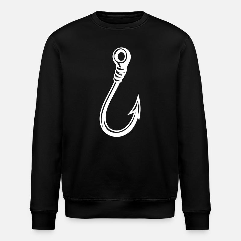 Icône de l’hameçon à pêche - Sweat bio ROLLER Stanley/Stella Unisexe - noir