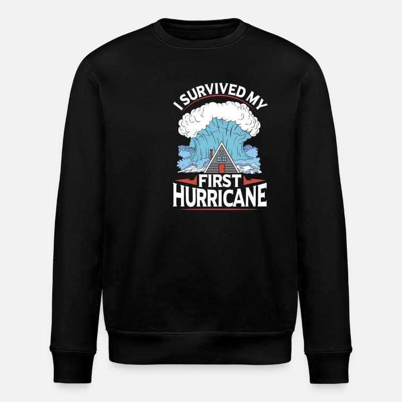Wind Unwetter Sturm Cyclone Hurrikan - Stanley/Stella Unisex Bio-Sweatshirt ROLLER - Schwarz