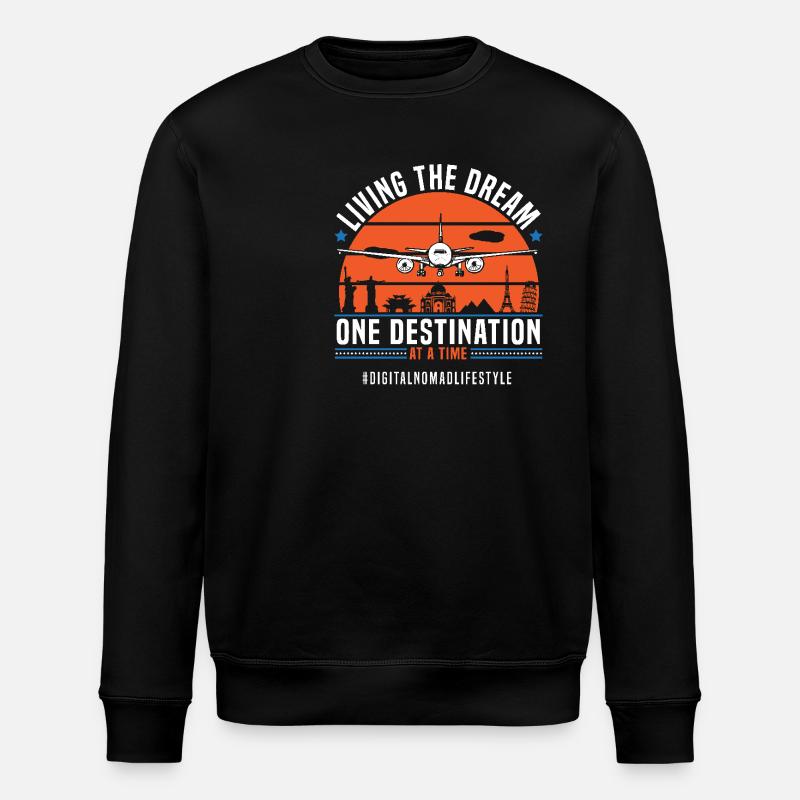 Online Entrepreneur Nomadic Digital - Stanley/Stella ROLLER Unisex Organic Sweatshirt - black