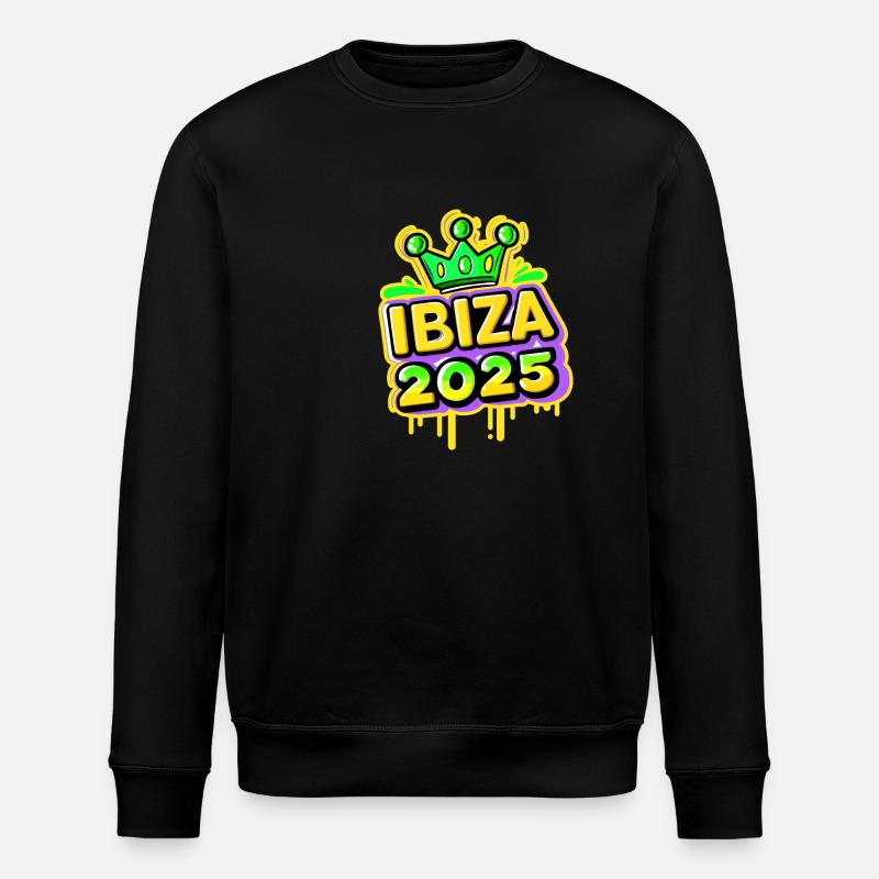 Ibiza 2025 - Stanley/Stella Unisex Bio-Sweatshirt ROLLER - Schwarz