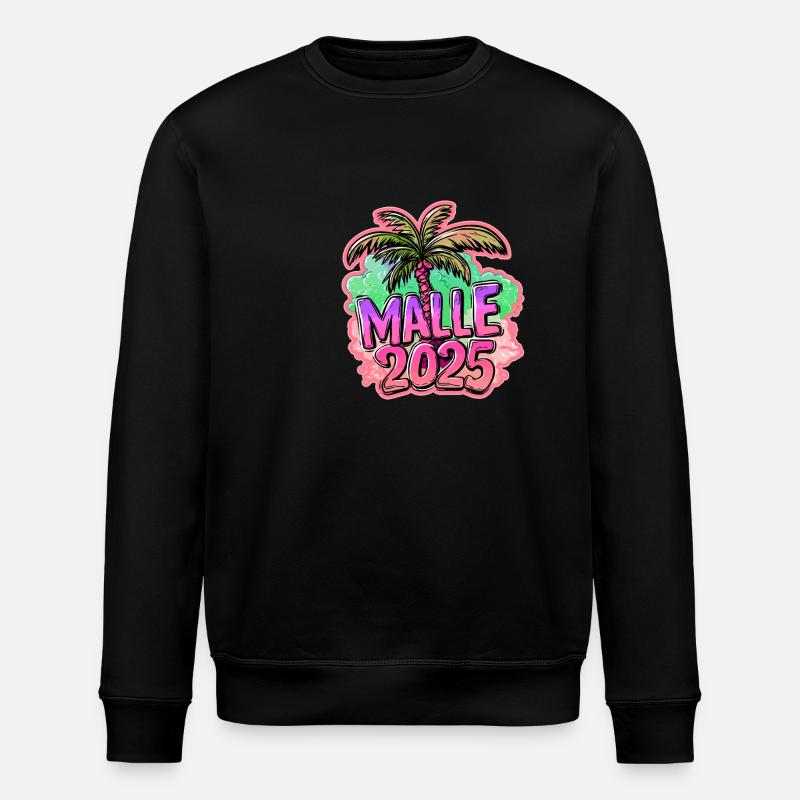 Malle 2025 Palmier - Sweat bio ROLLER Stanley/Stella Unisexe - noir