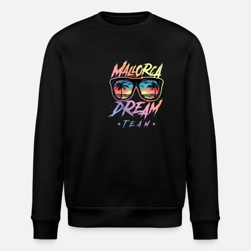 Mallorca Dream Team - Stanley/Stella ROLLER Unisex Organic Sweatshirt - black