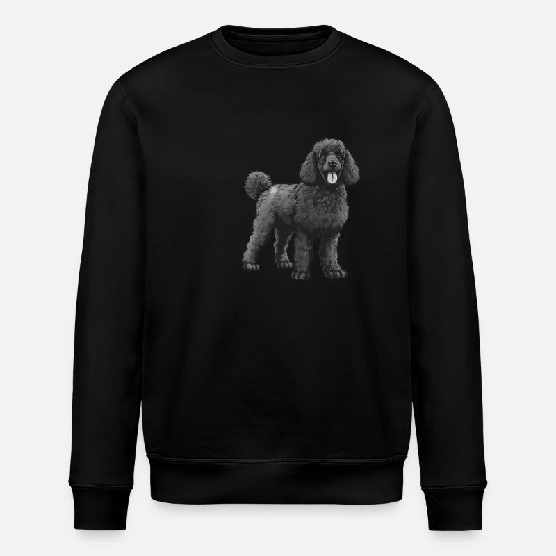 Caniche Chien - Sweat bio ROLLER Stanley/Stella Unisexe - noir