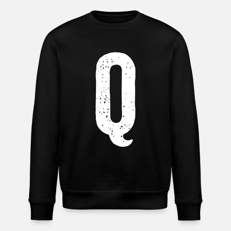 Lettre Q - Sweat bio ROLLER Stanley/Stella Unisexe - noir