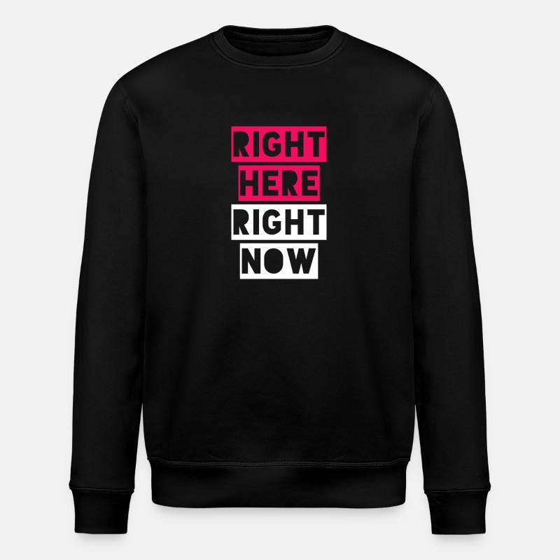 GENAU HIER UND JETZT - Stanley/Stella Unisex Bio-Sweatshirt ROLLER - Schwarz