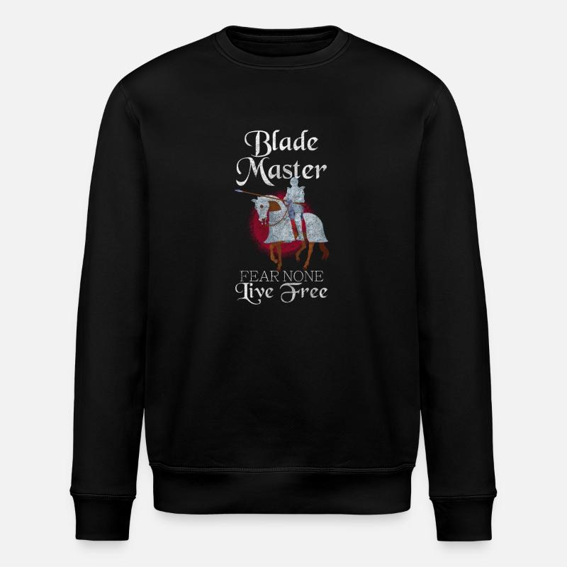 Mittelalter Ritterkreuz - Stanley/Stella Unisex Bio-Sweatshirt ROLLER - Schwarz