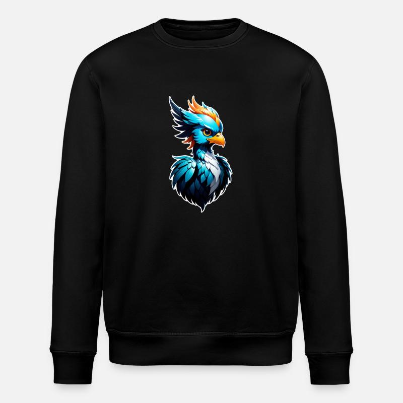Phönix - Phönix - Feuervogel - Stanley/Stella Unisex Bio-Sweatshirt ROLLER - Schwarz