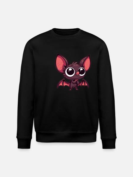 Baby Bat - Stanley/Stella ROLLER Unisex Organic Sweatshirt - black