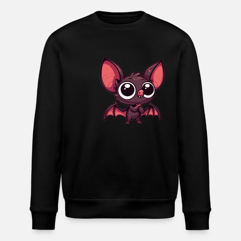 Baby Bat - Stanley/Stella ROLLER Unisex Organic Sweatshirt - black