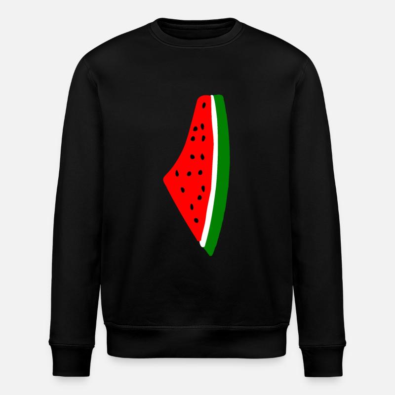 Melon pastèque - Sweat bio ROLLER Stanley/Stella Unisexe - noir