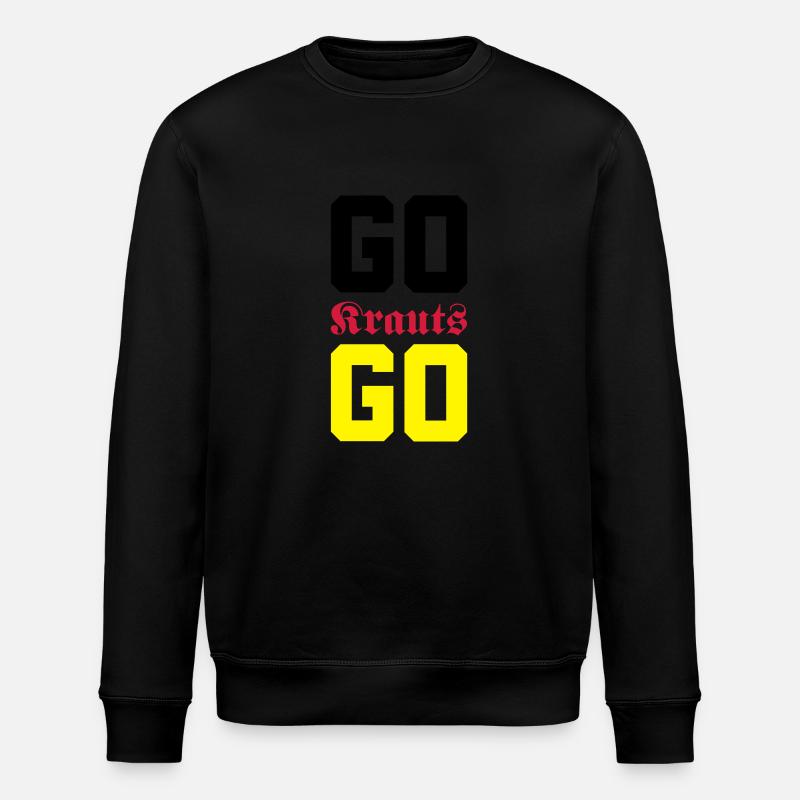 Go, Krauts, Go! - Stanley/Stella Unisex Bio-Sweatshirt ROLLER - Schwarz
