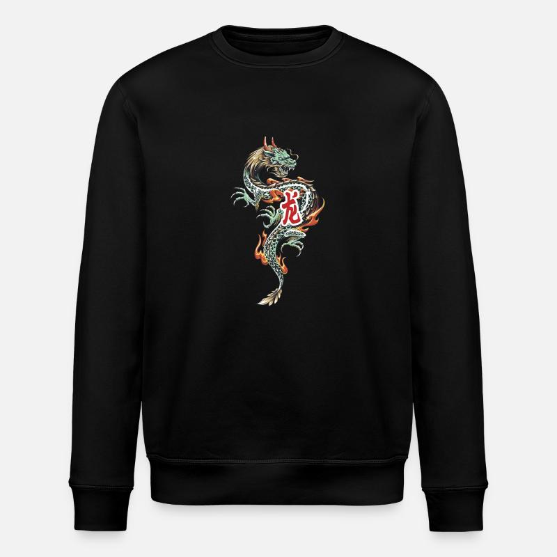 Dragon - Stanley/Stella Unisex Bio-Sweatshirt ROLLER - Schwarz