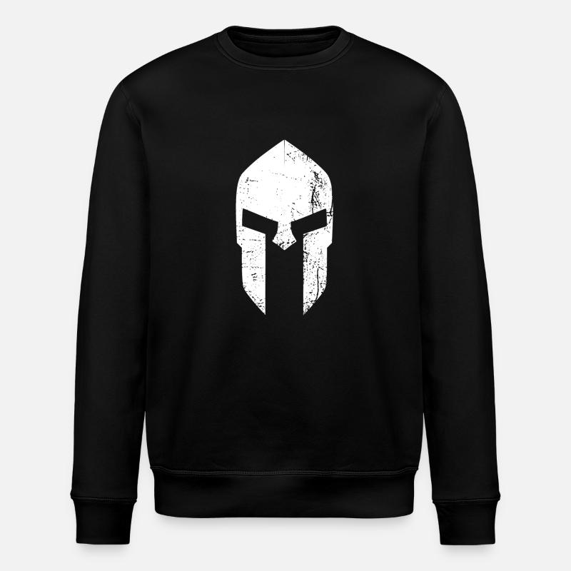 spartan helmet new white - Stanley/Stella Unisex Bio-Sweatshirt ROLLER - Schwarz