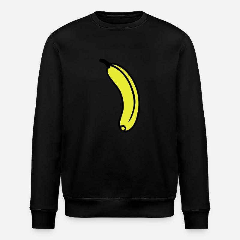 Banana - Sweat bio ROLLER Stanley/Stella Unisexe - noir