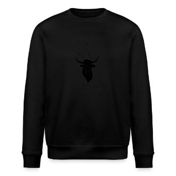 Fat Yak - Stanley/Stella ROLLER Unisex Organic Sweatshirt - black - Front - Nik (191cm)