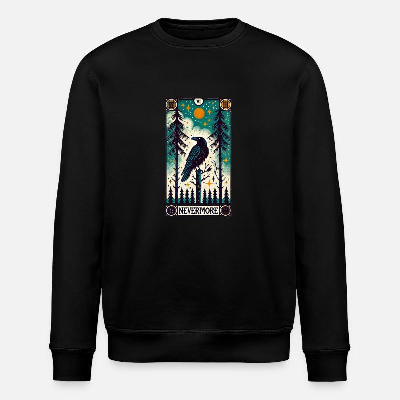 Nevermore Raven - Stanley/Stella ROLLER Unisex Organic Sweatshirt - black