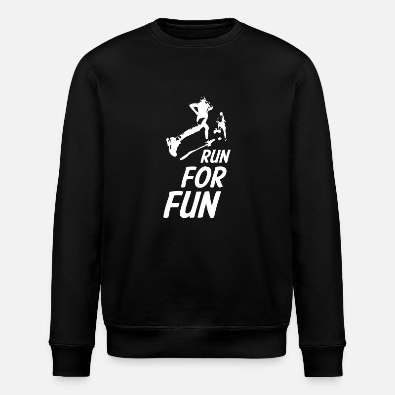 Run For Fun - Stanley/Stella Unisex Bio-Sweatshirt ROLLER - Schwarz