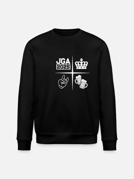 Jga 2025 Junggesellenabschied Bier - Stanley/Stella Unisex Bio-Sweatshirt ROLLER - Schwarz
