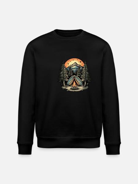 Camping Zelt - Stanley/Stella Unisex Bio-Sweatshirt ROLLER - Schwarz