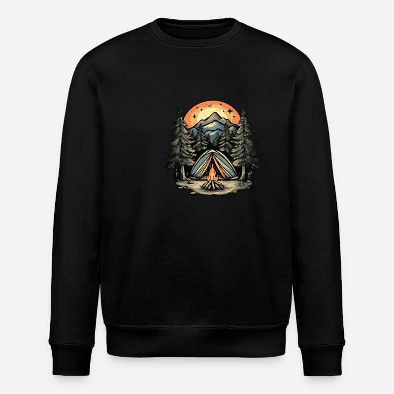 Tente de camping - Sweat bio ROLLER Stanley/Stella Unisexe - noir