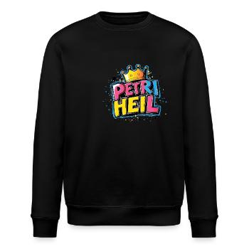 Pêche au Peil de Petri - Sweat bio ROLLER Stanley/Stella Unisexe - noir - Devant - Nik (191cm)