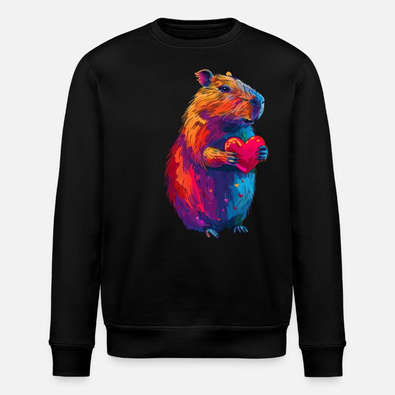 Wasserschwein - Stanley/Stella Unisex Bio-Sweatshirt ROLLER - Schwarz