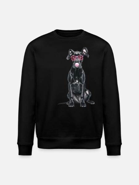 Deutsche Dogge - Stanley/Stella Unisex Bio-Sweatshirt ROLLER - Schwarz