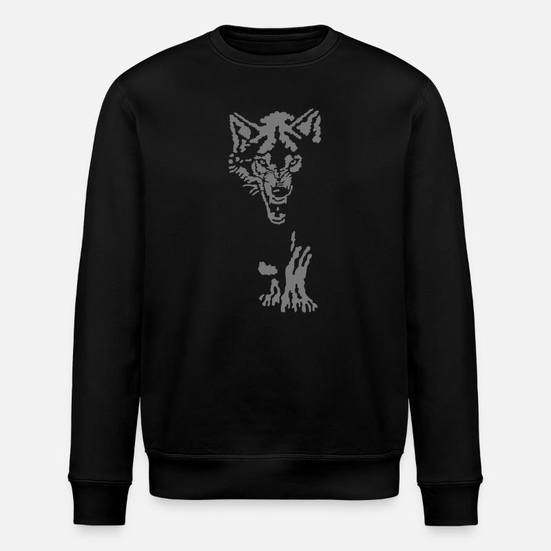 Wolf - Stanley/Stella Unisex Bio-Sweatshirt ROLLER - Schwarz