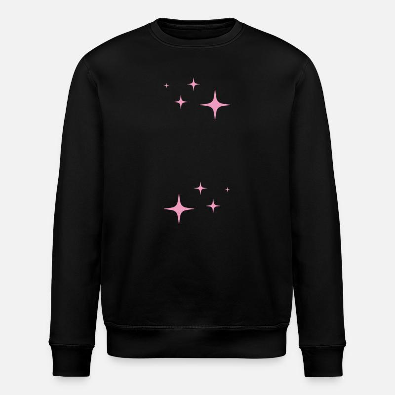 Funkeln Glitzer Sterne - Stanley/Stella Unisex Bio-Sweatshirt ROLLER - Schwarz