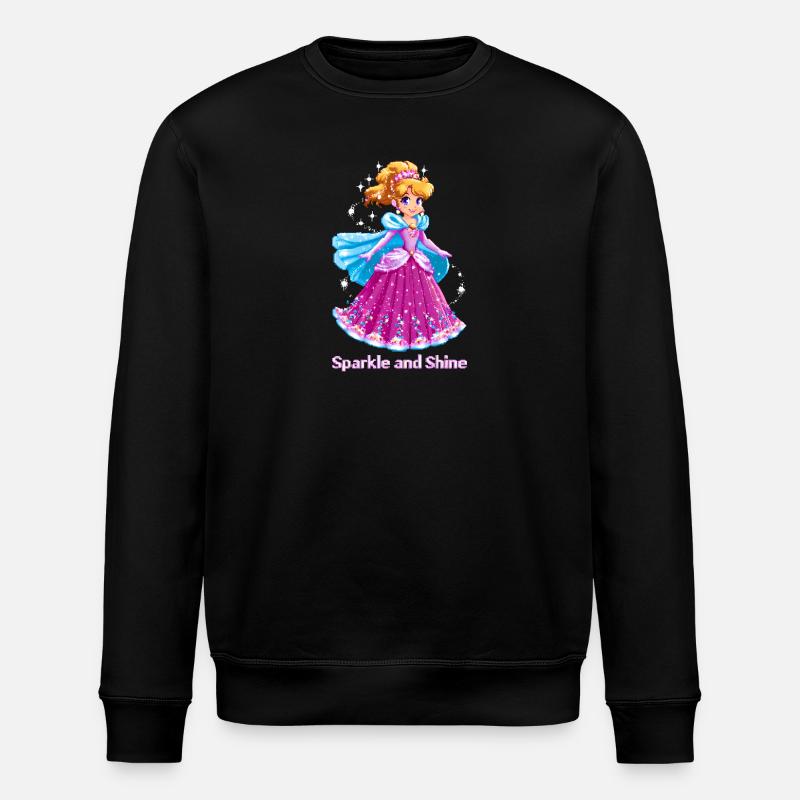 Pixel Art Anime Princesse - Sweat bio ROLLER Stanley/Stella Unisexe - noir